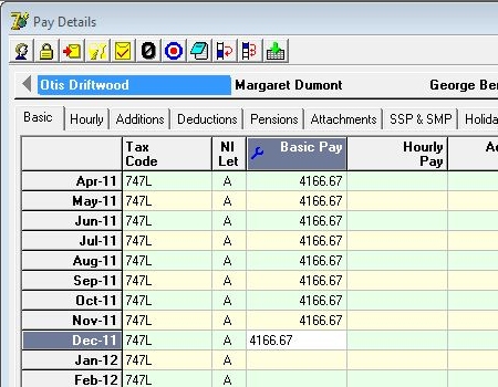 Pay Details Screen